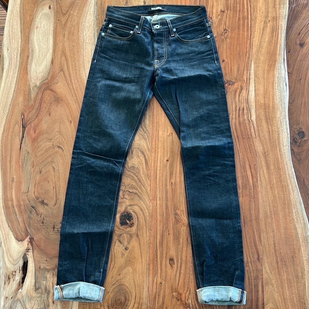 Baldwin Raw Denim - Made in USA - Mens 28/32 EUC - Picture 1 of 4